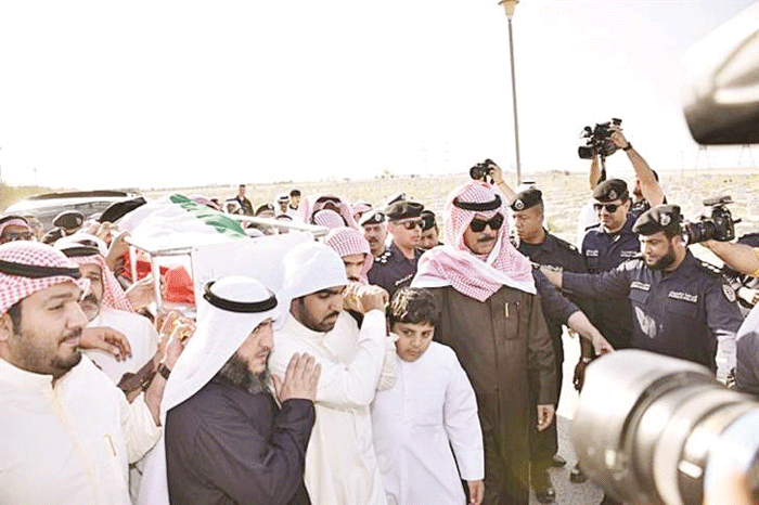 الخالد: الكويت لن تنسى من قدم روحه فداء للوطن