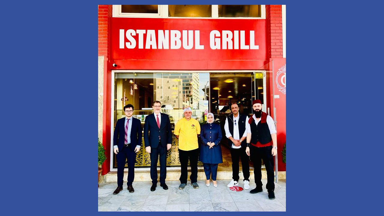 السفيرة التركية تزور مطعم مشويات اسطنبول جريل