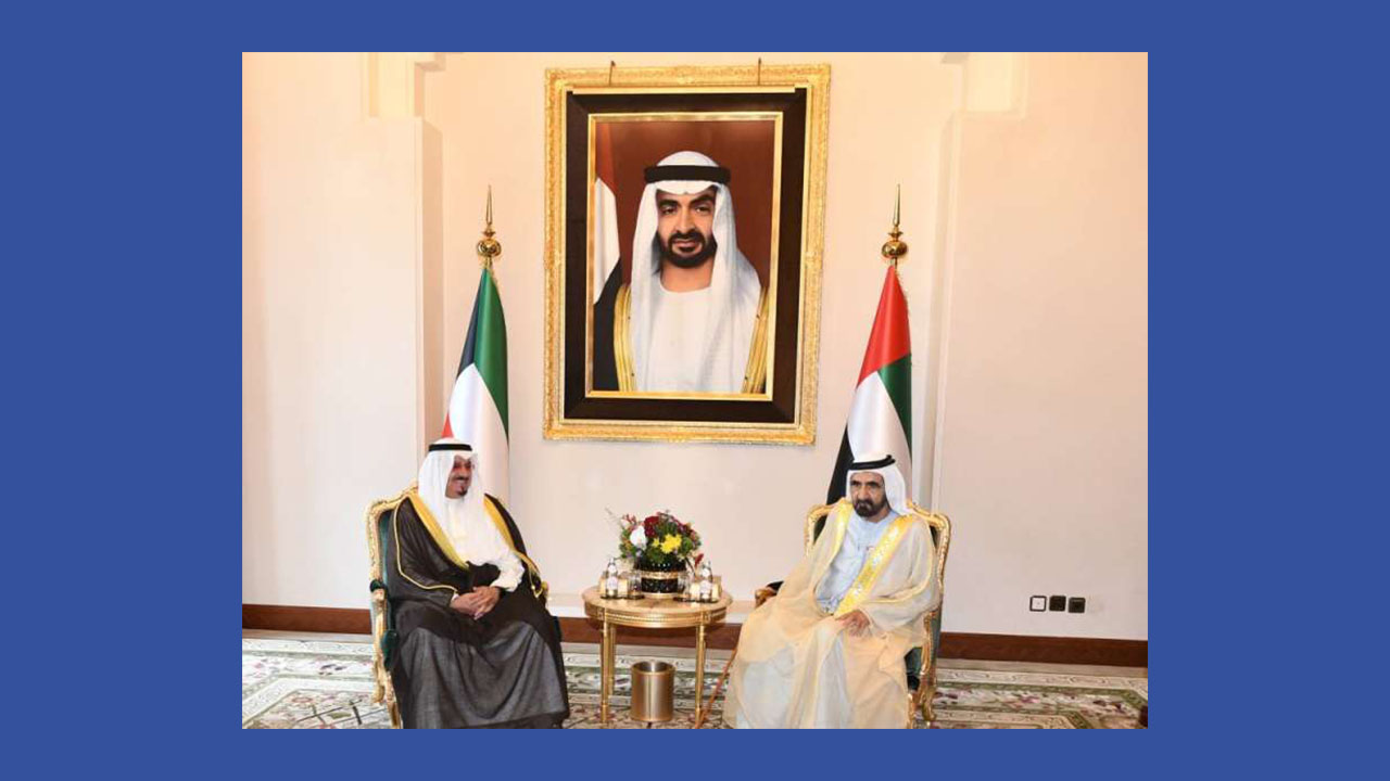ممثل سمو الأمير يلتقي محمد بن راشد على هامش مؤتمر القمة العربية